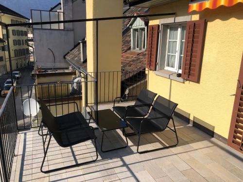 Balkón nebo terasa v ubytování Hotel Freihof