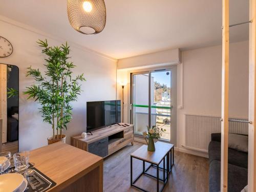Studio moderne pour 2 personnes avec cuisine équipée et TV à Gourette - FR-1-400-122
