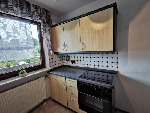 Dapur atau dapur kecil di Ferien bei Fuchs