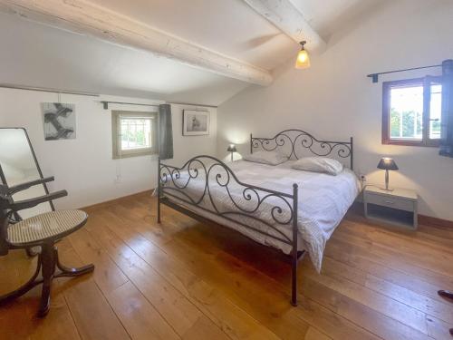 Postel nebo postele na pokoji v ubytování Maison Fontvieille