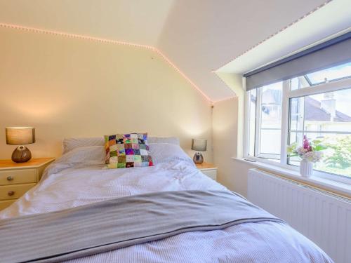 1 dormitorio con cama y ventana en 2 bed in Braunton 83730 en Barnstaple