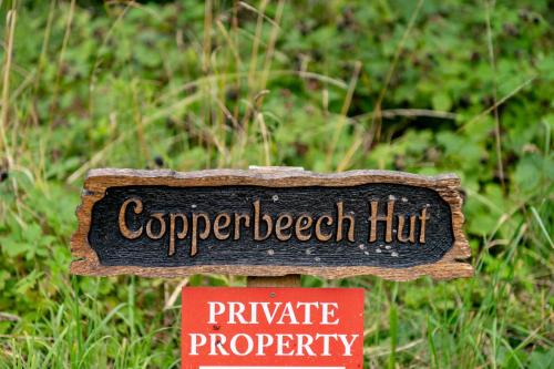 a sign that says corporate beef hog and a private property at Copperbeech - Luxury Holiday with Private Hottub in Blandford Forum