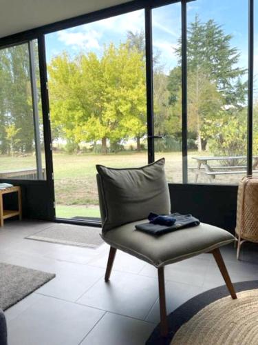 Maison de 2 chambres avec jardin clos et wifi a Chouze sur Loire