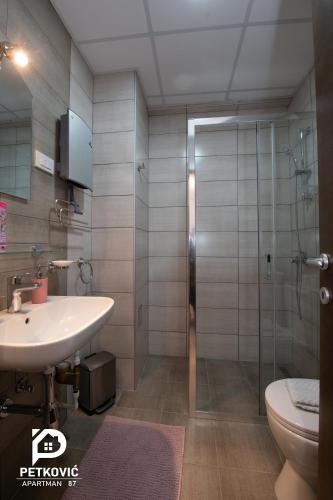 Petković apartmani 87にあるバスルーム