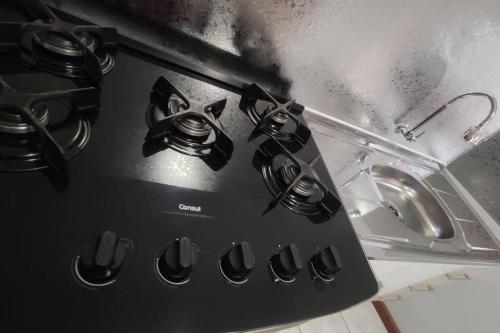 Dapur atau dapur kecil di Refúgio do Horizonte