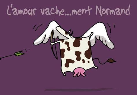 a drawing of a cow with its tongue out at Vachement bien ! in Saint-Nicolas-de-la-Haie
