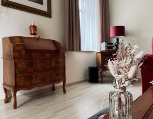Ruang duduk di 3 Zimmer Apart Bergblick