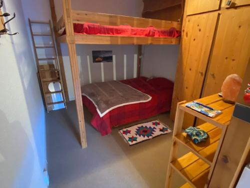 Poschodová posteľ alebo postele v izbe v ubytovaní Studio Méaudre, 1 pièce, 6 personnes - FR-1-737-77