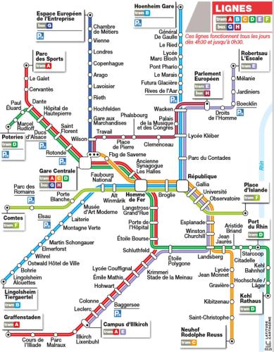 Un mapa del mapa del tubo de Londres en LE COSY- tram Saint Florent - CHU à 5 minutes, en Estrasburgo