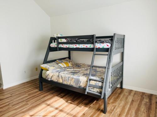 a bedroom with a bunk bed and a ladder at Feel Home at Frisco in Frisco