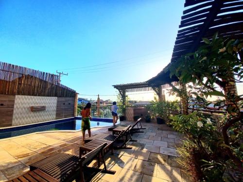 La alberca dentro o cerca de Hotel Pousada Latitude