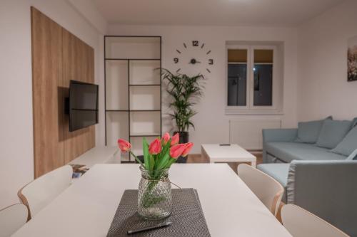 Posezení v ubytování Apartmán Claudia - Rezidence K Lanovce