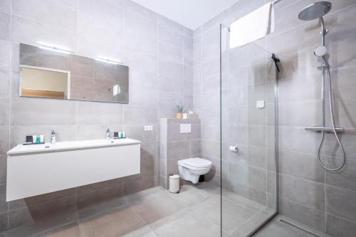 Ένα μπάνιο στο Residentie de Schelde - Apartments with hotel service and wellness