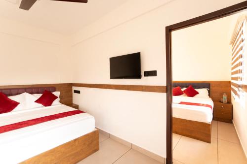 Sapphire Hotel Apartmentsにあるベッド