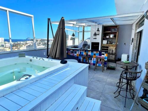 Cobertura encantadora com terraço e área gourmet