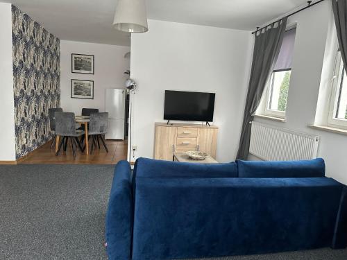 TV a/nebo společenská místnost v ubytování Apartament Oksford