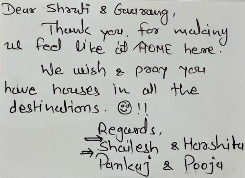 a handwritten note on a white board with handwriting at Luxurious & Stylish 2BR P/Suite, Near Vancouver in Langley