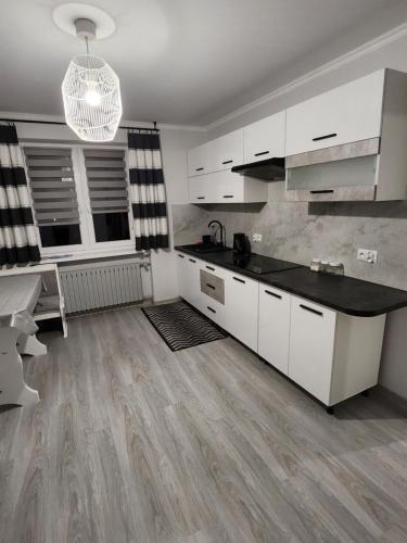 Η κουζίνα ή μικρή κουζίνα στο apartament u Irenki