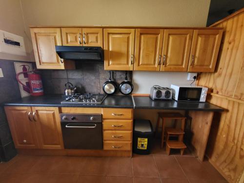 Η κουζίνα ή μικρή κουζίνα στο Home on a Hill Accommodation
