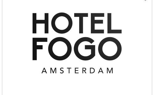 un logo per un hotel fotoamericano di Hotel Fogo Amsterdam ad Amsterdam