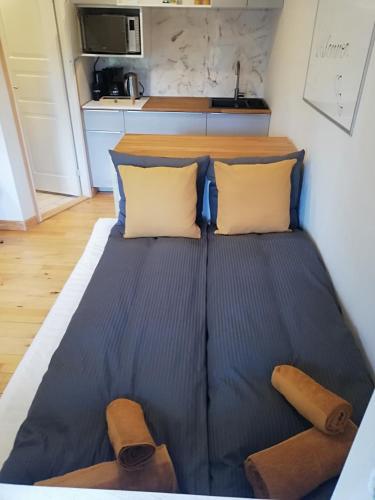 Voodi või voodid majutusasutuse Tæt På Langesø Garden Studio near Odense toas