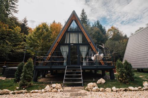 Zahrada ubytování Campulung Chalets