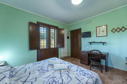 Agriturismo I Getsemaniにあるベッド