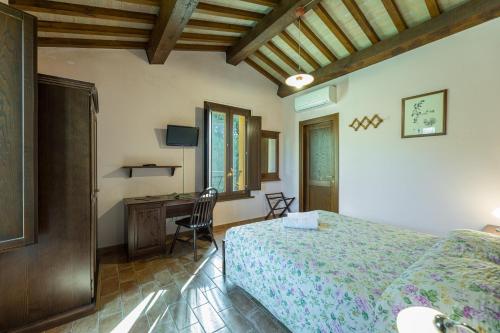 Agriturismo I Getsemaniにあるベッド