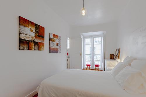 Visit Lisbon 4fun - Anjos Apartmentにあるベッド