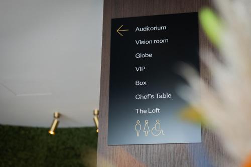 a sign on the side of a door at voco Brussels City North by IHG in Vilvoorde