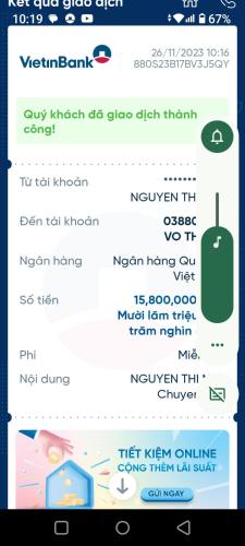 a screenshot of a cell phone with a list of items at Nhà nghỉ MINH HOÀNG in Vung Tau