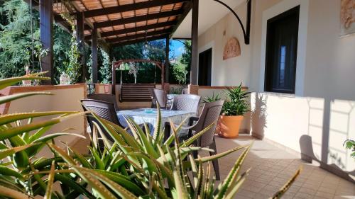 Χώρος καθιστικού στο B&B Casale Shanti