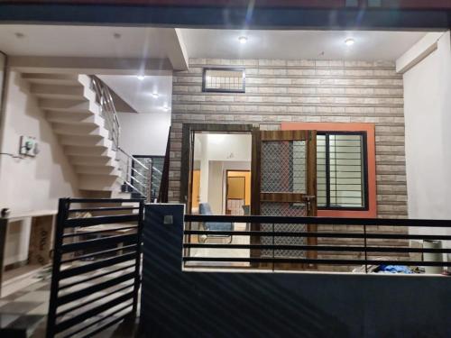 a view from the balcony of a house at Hari Har vila house Air conditioner Full vila for rent in Ujjain
