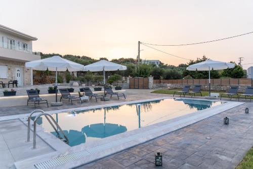 Villa Nontas Ntina with Private Pool & Playground