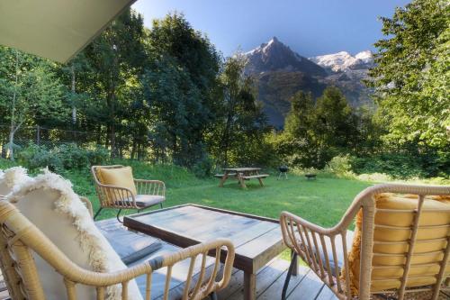 Violette de Cham - Jardin privé - Vue Mont Blanc