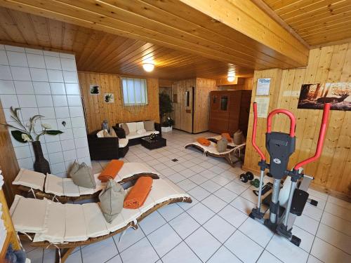 Das Fitnesscenter und/oder die Fitnesseinrichtungen in der Unterkunft Ferienhof Kasparbauer