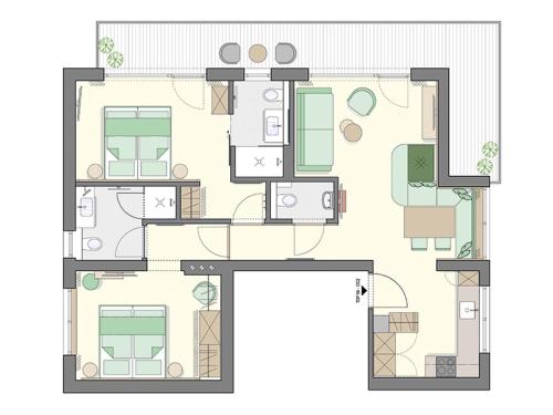 Haus Elisabethの見取り図または間取り図