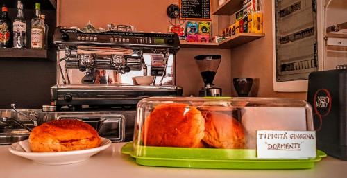 a kitchen counter with a tray of food on it at Locanda del Pino in Ginosa Marina