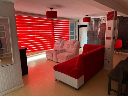 Гостиная зона в Casa Vázquez , "Como en casa" , hospédate con nosotros y recibirás una atención personalizada, servicio y confort nos distingue.