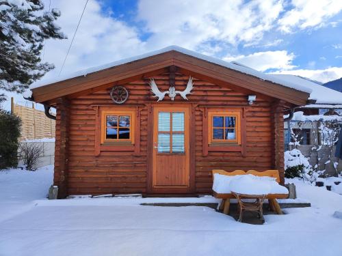 Harrys Blockhütte v zimě