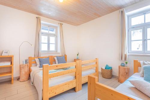 Ένα ή περισσότερα κρεβάτια σε δωμάτιο στο Apartmán RS5 Pec pod Sněžkou