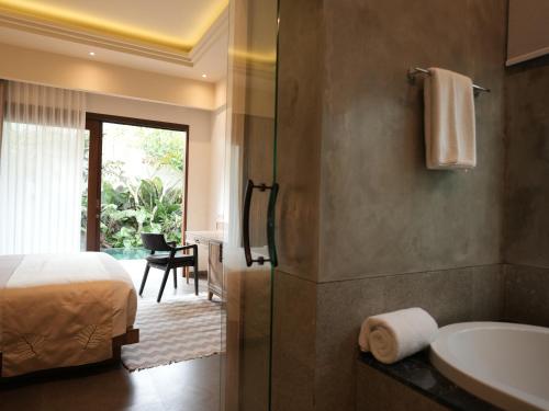 Koupelna v ubytování Daun Lebar Villas