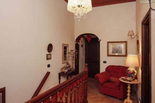 Χώρος καθιστικού στο B&B LA POSADA