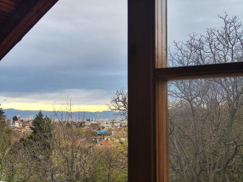 a view of a city from a window at Park Hotel Amfora -Free Parking in Sofia
