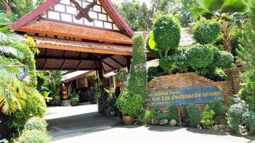 En have udenfor Khao Sok Las Orquideas Resort