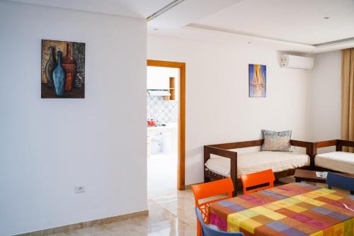 Residence Trust tesisinde bir odada yatak veya yataklar