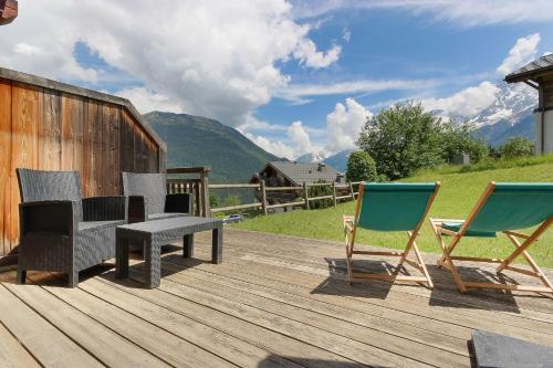 Maison Neuve - Grand appartement- Terrasse - Vue sur la vallée du Mont-Blanc