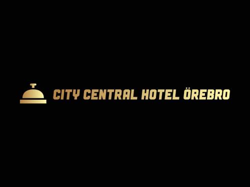 a city central hotel orebro sign on a black background at City Central Hotel Örebro by First Hotels in Örebro