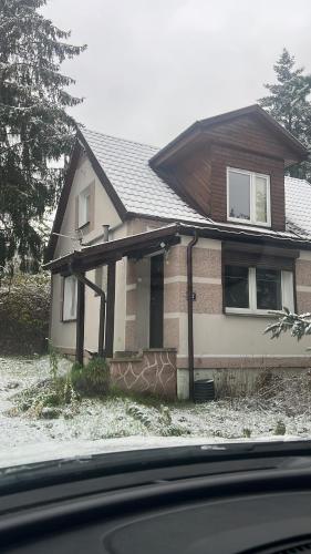 a house that has been hit by a hurricane at Przytulny in Łęczyca