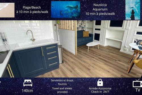 Le Bluemoon, studio de charme refait à neuf